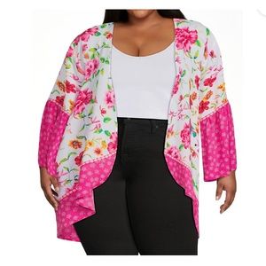 Plus size Pioneer Woman Flounce Sleeve Topper